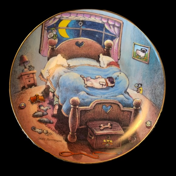 Limited Edition Patterson Pug Danbury Mint Plate
